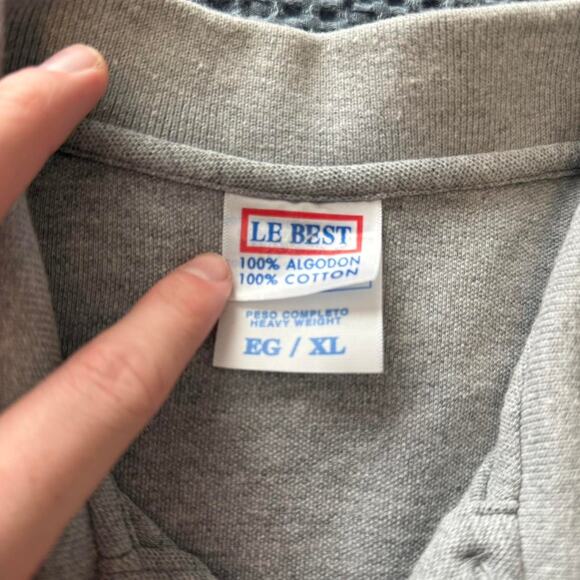 Vintage Style Le Best Heavyweight Polo “Playa Del Carmen Mexico” Lizard Sz.XL - Picture 2 of 6